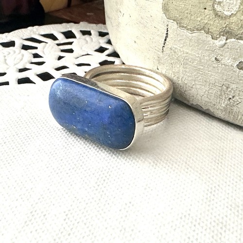 Southwestern Jay King DTR Sterling Silver 925 Desert Rose Trading Lapis Ring - Picture 13 of 19
