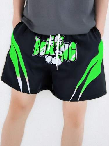 Kinder Jungen Shorts Farbe Block Hosen Thematisch Böden Boxen Kostüme Fitness - Picture 26 of 46