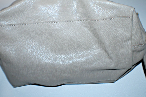 Bolso de Mano Cuyana Cuero Guijarro Marrón Tostado Correa para el Hombro Cremallera - Imagen 3 de 9