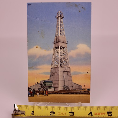 #ad Williston Basin North Western Dakota Oil Rig Postcard The Haftstrom Co. 132 $6.95