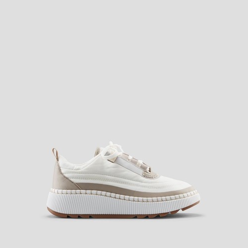 Cougar Women's Sayah Luxmotion Waterproof Sneaker White/Taupe - SAYAH-WHITE-TAUP