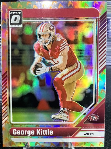 2024 Donruss Optic George Kittle Fire Emoji HOLO SSP SF 49’ers 