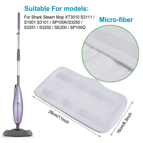For SHARK Steam Mop Pad Replacement S3101 S3250 S3251 XT3010 Microfibre Pads - Picture 6 of 12