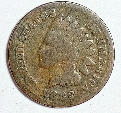 Indian Head Penny Lot of "1" VERY NICE 1883 GOOD OR BETTER°$ FREE SHIPPING $#130