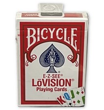 Bicycle E-Z See LoVision Playing Cards Large Print & Colors Poker NEW