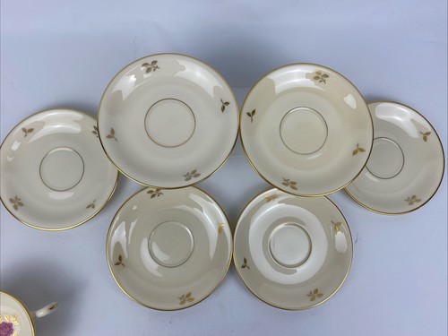 Lenox Rhodora P-471 Cups & Saucers (set of 6) Nice! - Picture 3 of 15