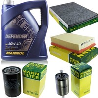 Mann Inspektionspaket 5L Mannol Defender 10W-40 FüR Seat Cordoba 1.6I 1.8I 2.0I