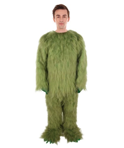 Olive Green Monster Soft Furry Full Costume, Bundel Set with Mask | Cosplay Mask - Picture 25 of 48