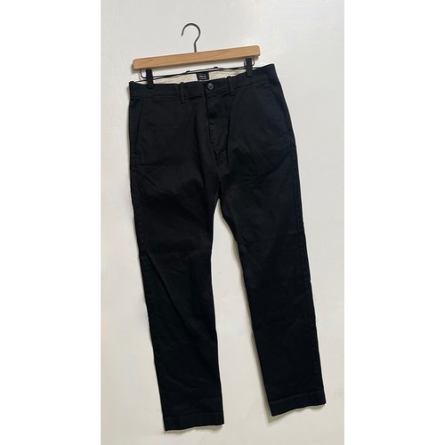 Herren J. CREW 484 Slim Fit Stretch Chino Hose Einfarbig Schwarz Taschen 31 x 30 31x30 - Bild 2 von 14