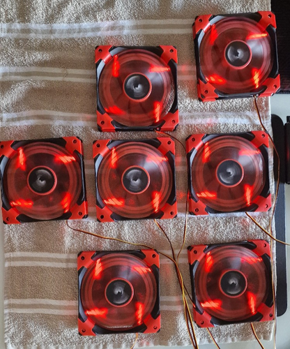 Ventilateurs AeroCool DS Dead Silence rouge 120mm - Afbeelding 5 van 9