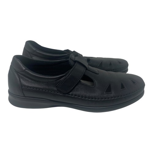 SAS Roamer Tripad bequeme schwarze Lederschuhe mit Klettverschluss - Bild 5 von 12