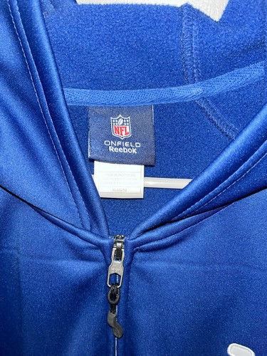 Reebok Indianapolis Colts NFL On Field Full Zip Soft Shell Fleece Hoodie Mens XL - Picture 6 of 10