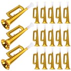  18pcs Golden Plastic Trumpet Toys Werbeartikel Lautsprecher Kids Noise Making