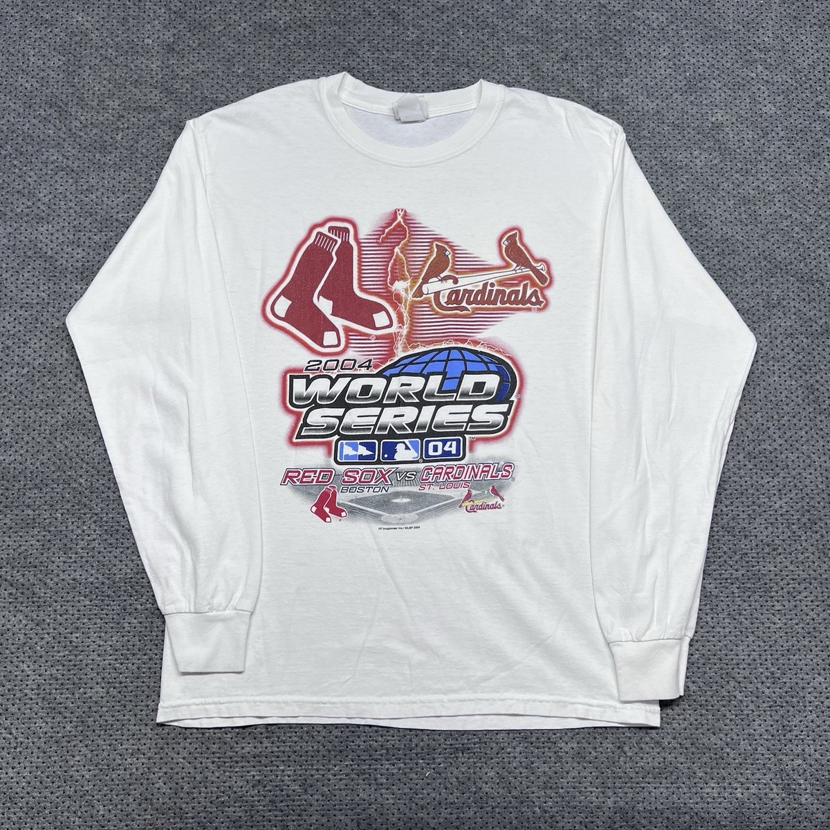 Vintage 2004 Red Sox Vs Cardinals World Series Long Sleeve T-Shirt
