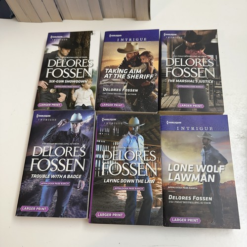34 Harlequin Intrigue PB Books Delores Fossen Ranch Cowboy Romance Suspense See - Foto 16 di 23