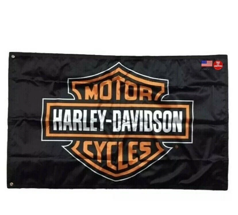HARLEY DAVIDSON ROAD KING GLIDE USA 3x5ft FLAG BANNER FLAG MAN CAVE GARAGE $37.99 - CA