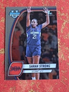 2024-25 Bowman University Chrome Sarah Strong #62 1st UConn Huskies