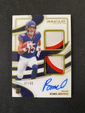 2024 Panini Immaculate Rome Odunze Rookie Auto Dual Patch 97/99 Bears #ISPR-ROE