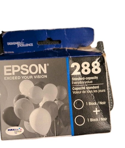 Neu versiegelt Original Epson 288 2 Stück Tintenpatronen schwarz T288120-D2 EXP 2024