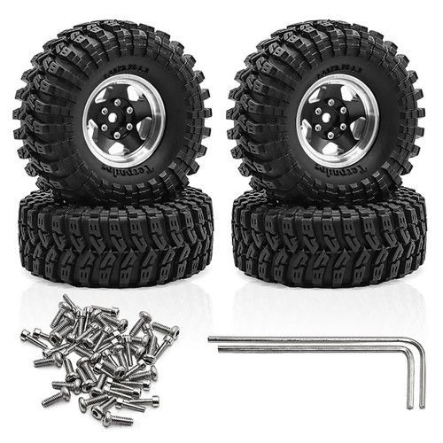 1.3" Wheel Rim Tire for 1/18 TRX4M SCX24 FMS Ascent-18 RC Car Upgrade Parts - Picture 4 of 19