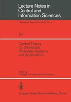 Control Theory For Distributed Parameter Systems And Applications W. Schappacher