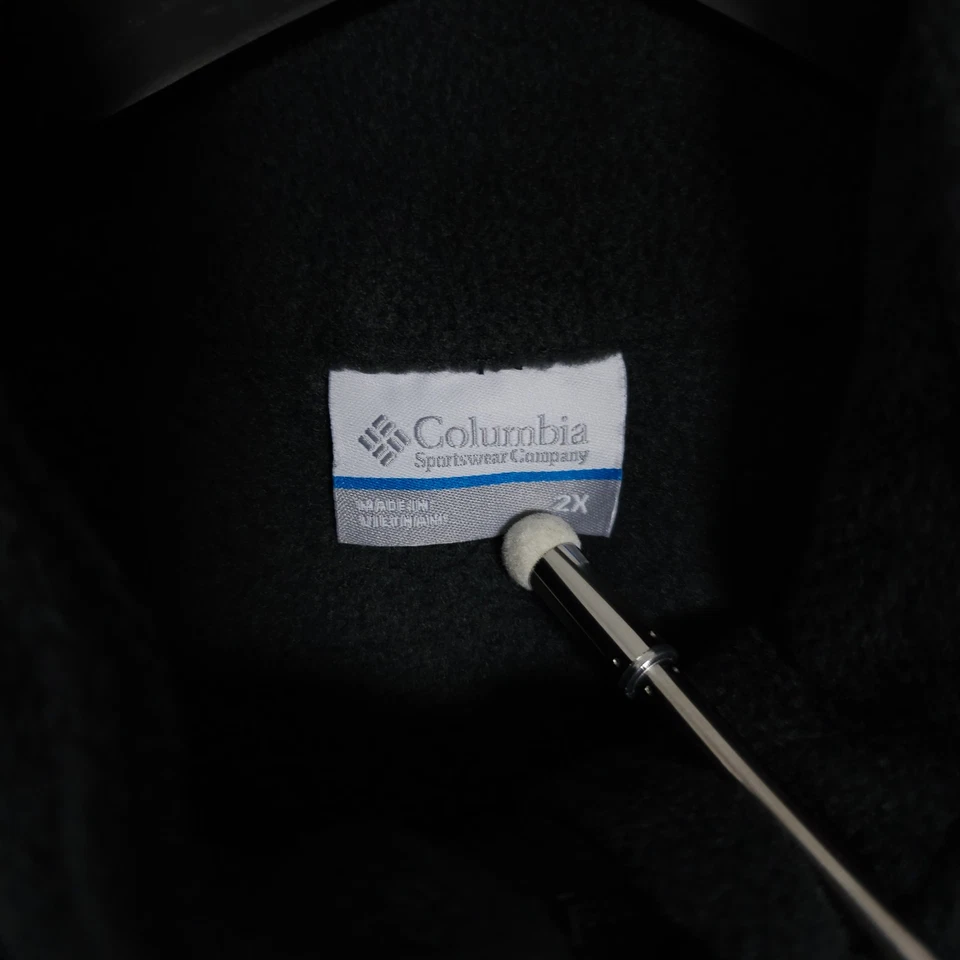 Chaleco Columbia 2X Plus Gris Oscuro Benton Muelles Vellón Cremallera Completa Aire Libre Senderismo Foto 3 de 4
