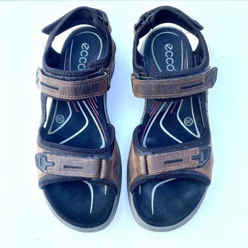 Ecco Sandalen 39 braun Leder Yucatan Sport Wandern Walking