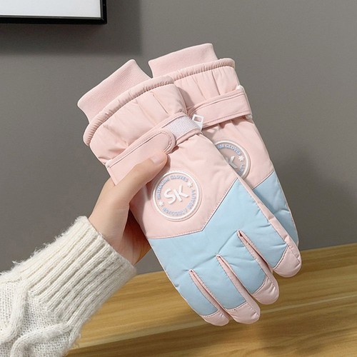 Plush Lining Ski Gloves Thick Cotton Touch Screen Gloves  Winter Season - Picture 11 of 16