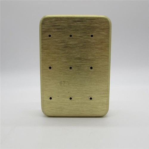 VINTAGE PERRINE #67 GOLD FLY BOX MUST @@!!