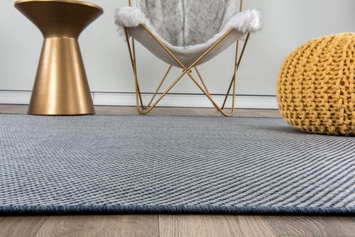 Contemporary Solid Indoor/Outdoor Non-Shedding Patio Deck Backyard Area Rug 5... - Picture 3 of 10