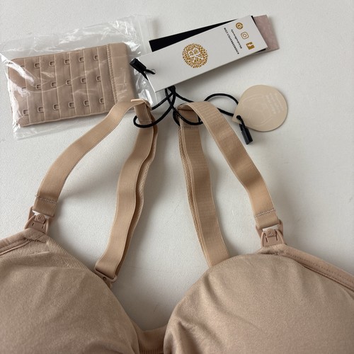 Kindred Bravely Sublime Hands Free Pumping and Nursing Bra, Size M in Beige NWT - Picture 3 of 8