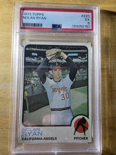 1973 Topps California Angel's Nolan Ryan #220 PSA 5 EX