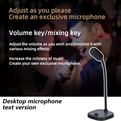Real Time Voice Changer 16 Sound Plug Play USB Desktop Microphone for Gaming - Imagen 2 de 8