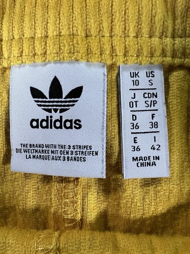Salopette Adidas donna giallo velluto a coste mini abito salopette taglia small - Foto 13 di 15