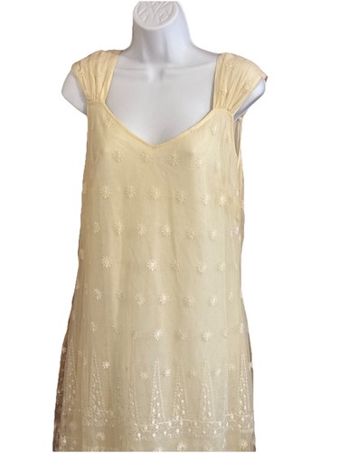 Vintage April Cornell Maxikleid mit Spitze - Bild 2 von 7