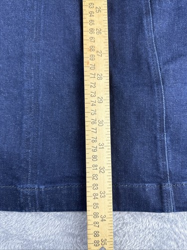 Boden Blue Denim Sheath Dress 10P Knee Length Sleeveless V Neck Pockets Zip New - Picture 9 of 9