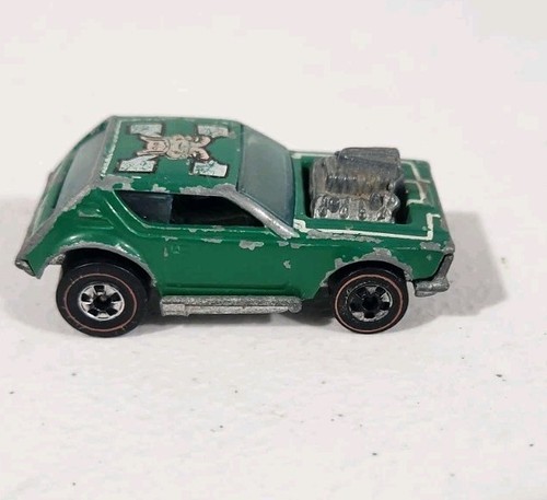1974 Mattel Hot Wheels Red Line Green Gremlin Grinder - Picture 4 of 7
