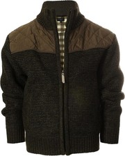 Gioberti Boy's Knitted Full Zip Cardigan Sweater with Soft Brushed 5, Olive 