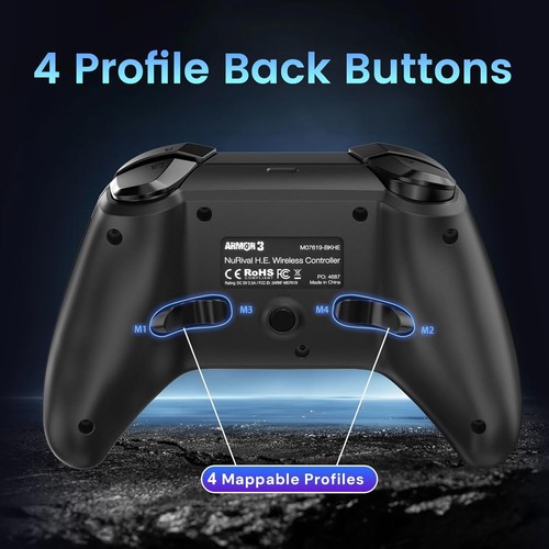 NuRival" Wireless Hall Effect Stick Game Controller - Picture 4 of 5