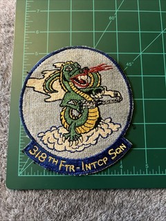 USAF 318th Fighter Interceptor Squadron Patch Original Rare
