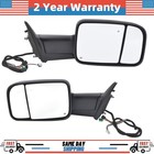 Left + Right Power Heated Towing Mirror Fold For Ram 2500 3500 2019 2020 2021