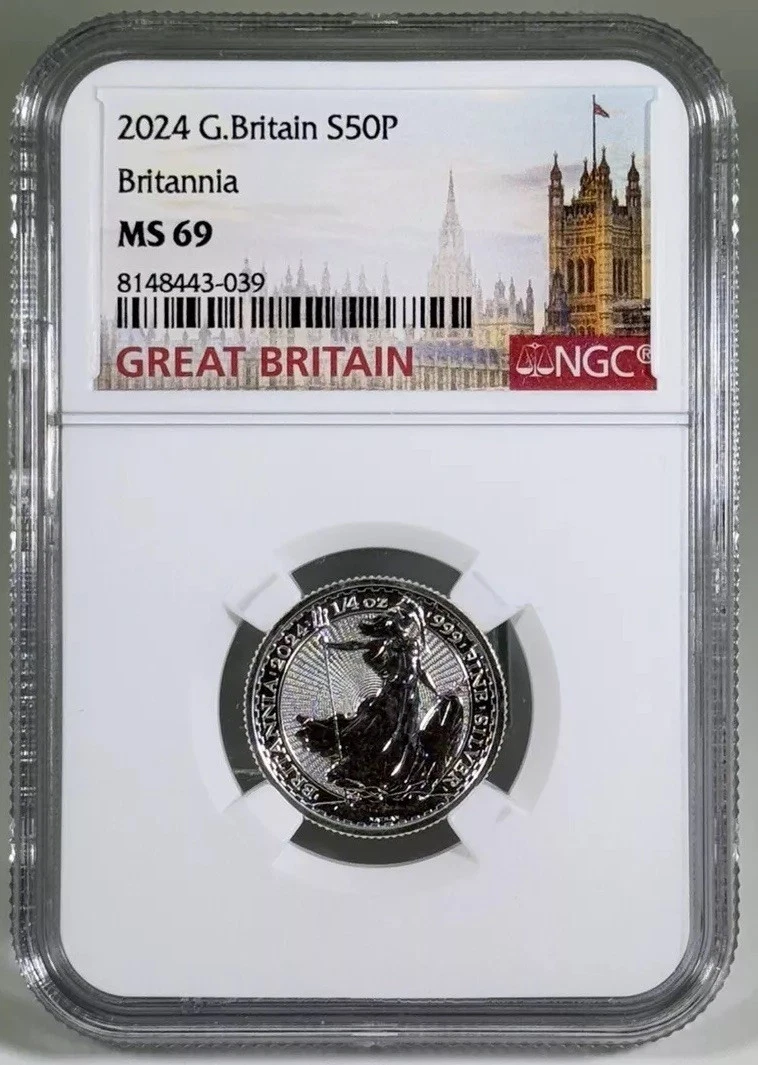 UK Britannia MS 69 NGC Certified Silver Bullion Coins for sale | eBay