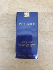 Estee Lauder Double Wear Sheer Long-Wear Makeup SPF19 #7N1 Deep Amber 1 Fl Oz
