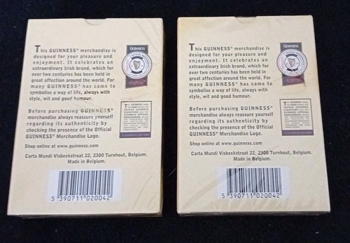 Official Guinness Gilroy Special edition Playing Cards X 2 Packs...New & Sealed. - Picture 2 of 8