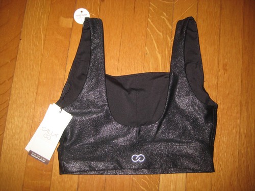 NUEVO CALIA Mujer XS Energize Soporte Medio Sujetador Deportivo Peltre Negro Metálico - Imagen 2 de 5