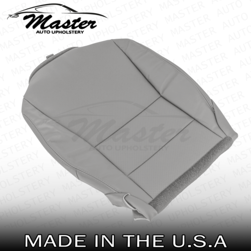 Fits 2013 - 2017 Honda Accord Driver Passenger Side Gray Leather Seat Cover - Picture 32 of 38