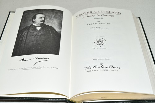 Easton Press 2V GROVER CLEVELAND STUDIENMUT 1986 LEDER Bibliothekspräsidenten! - Bild 8 von 12
