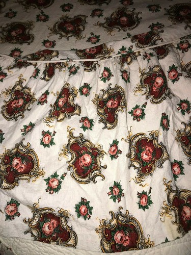 Dessus de lit tissu vintage années 1950 pour lit larg 110 cm x longueur 196 cm - Picture 3 of 5