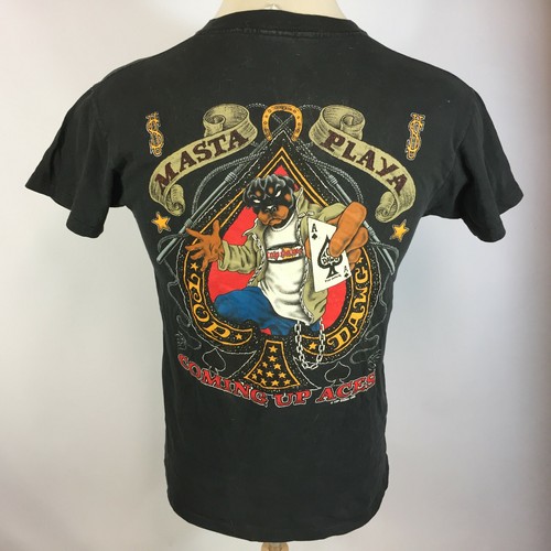 Vintage Top Dawg Dog Rottweiler Gangster Grunge Biker Motorcycle Poker T Shirt