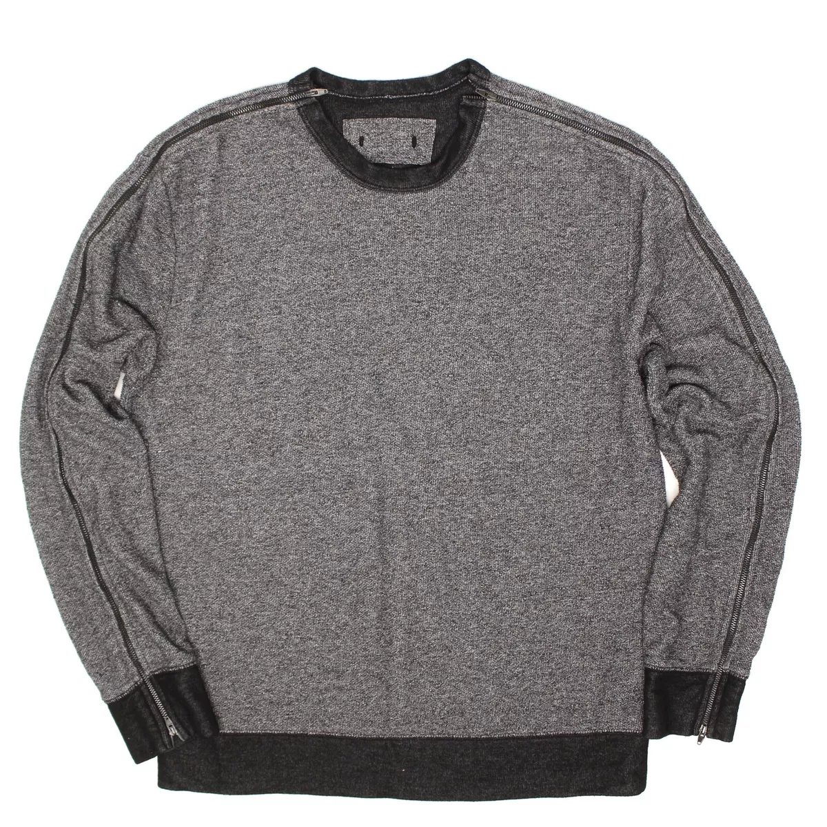 Alexander Wang Mens Sweater M Gray Charcoal Full Double Zip